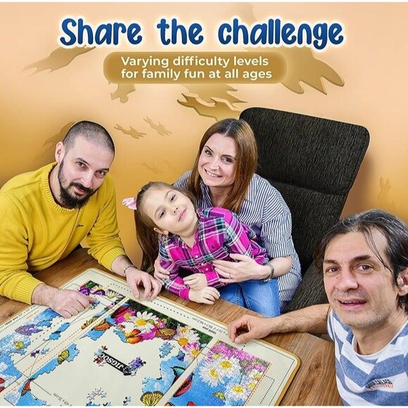 1000 Piece Puzzle for Adults - Innovative Canvas Jigsaw Puzzles for Adults with - Picture 2 of 6